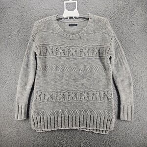American Eagle Outfitters Sweater Womens Small Gray Knit Long Sleeve‎ Wool Blend